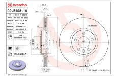 Brzdový kotouč BREMBO 09.B498.11