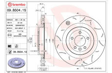 Brzdový kotúč BREMBO 09.B504.1S