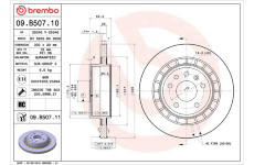 Brzdový kotouč BREMBO 09.B507.11