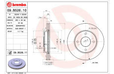 Brzdový kotouč BREMBO 09.B526.11