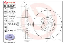 Brzdový kotouč BREMBO 09.B538.11