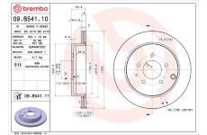 Brzdový kotúč BREMBO 09.B541.11