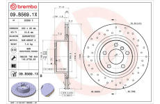 Brzdový kotouč BREMBO 09.B569.1X