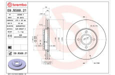 Brzdový kotouč BREMBO 09.B588.21