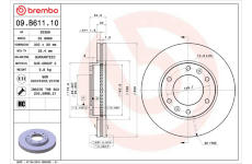 Brzdový kotouč BREMBO 09.B611.10