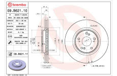 Brzdový kotouč BREMBO 09.B621.10