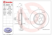 Brzdový kotouč BREMBO 09.B630.10