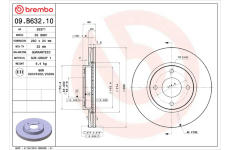 Brzdový kotouč BREMBO 09.B632.10