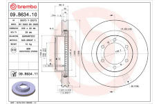 Brzdový kotúč BREMBO 09.B634.11