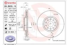 Brzdový kotouč BREMBO 09.B635.10