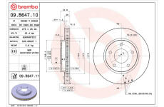 Brzdový kotúč BREMBO 09.B647.11