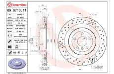 Brzdový kotouč BREMBO 09.B710.11