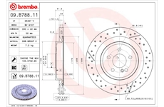 Brzdový kotouč BREMBO 09.B788.11