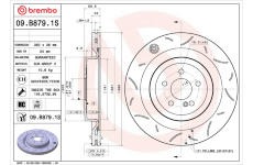 Brzdový kotouč BREMBO 09.B879.1S