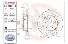 Brzdový kotouč BREMBO 09.B973.1X