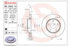 Brzdový kotouč BREMBO 09.C003.11