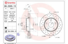 Brzdový kotúč BREMBO 09.C003.1X