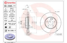 Brzdový kotouč BREMBO 09.C063.11