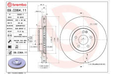 Brzdový kotouč BREMBO 09.C064.11