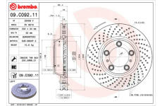 Brzdový kotouč BREMBO 09.C092.11