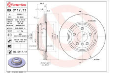 Brzdový kotouč BREMBO 09.C117.11