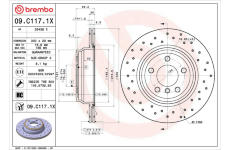 Brzdový kotouč BREMBO 09.C117.1X