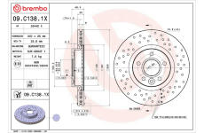 Brzdový kotouč BREMBO 09.C138.1X