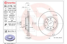 Brzdový kotouč BREMBO 09.C176.11