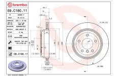 Brzdový kotouč BREMBO 09.C180.11