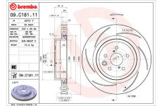 Brzdový kotouč BREMBO 09.C181.11