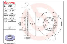 Brzdový kotouč BREMBO 09.C240.10