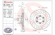 Brzdový kotouč BREMBO 09.C244.1X