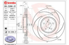 Brzdový kotouč BREMBO 09.C266.21