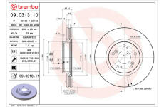 Brzdový kotouč BREMBO 09.C313.11