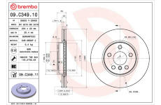 Brzdový kotouč BREMBO 09.C349.11