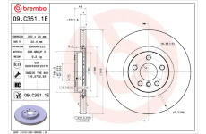 Souprava brzd, kotoučová brzda BREMBO KT 08 062