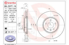 Brzdový kotúč BREMBO 09.C377.11