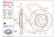 Brzdový kotouč BREMBO 09.C377.1X