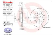 Brzdový kotouč BREMBO 09.C391.21