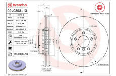 Brzdový kotouč BREMBO 09.C393.13