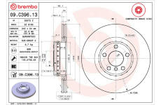 Brzdový kotouč BREMBO 09.C396.13