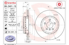 Brzdový kotouč BREMBO 09.C401.13