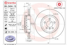 Brzdový kotouč BREMBO 09.C404.13