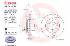 Brzdový kotouč BREMBO 09.C424.11