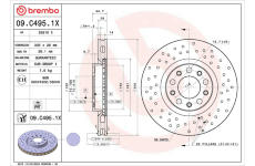 Brzdový kotouč BREMBO 09.C495.1X