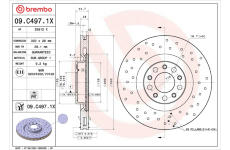 Brzdový kotúč BREMBO 09.C497.1X