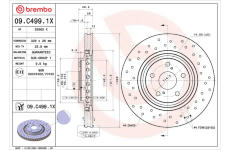 Brzdový kotouč BREMBO 09.C499.1X