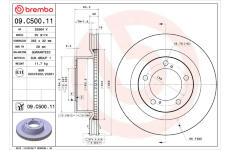 Brzdový kotouč BREMBO 09.C500.11