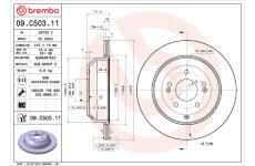 Brzdový kotouč BREMBO 09.C503.11