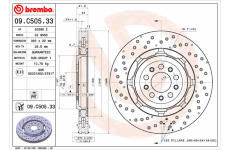 Brzdový kotouč BREMBO 09.C505.33